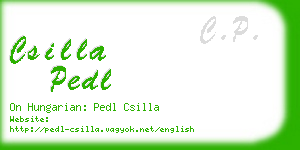 csilla pedl business card